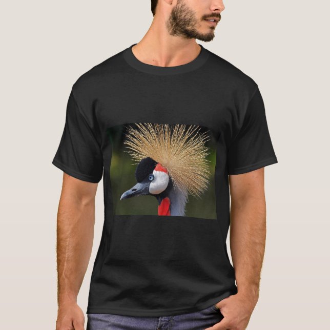 Black crowned crane T-Shirt (Front)