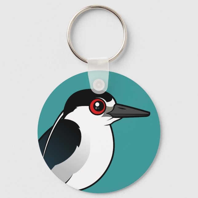Black-crowned Night Heron Key Ring (Front)