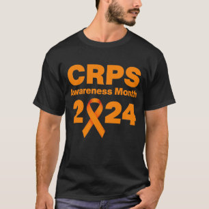Black CRPS Awareness 2024 T-Shirt
