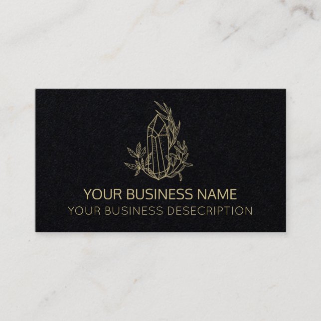 Black Crystal Business Card (Front)