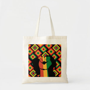Black Cultural Abstract History Art Tote Bag