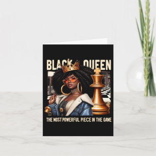 Black Culture Black Queen Chess Empowerment Black  Card