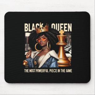 Black Culture Black Queen Chess Empowerment Black  Mouse Mat
