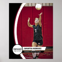 Black Curved Frame School Photo Poster
