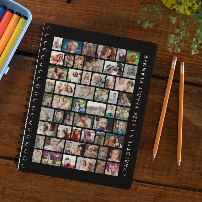 Black Custom 54 Photo Collage Planner (Creator Uploaded)