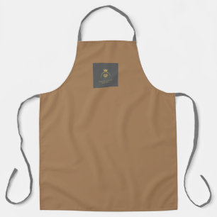 Black Custom Business Apron Logo Personalized Larg