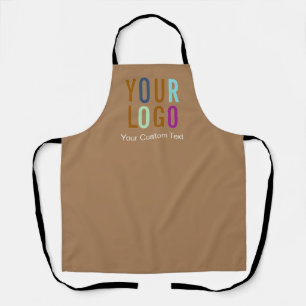 Black Custom Business Apron with Logo Personalised