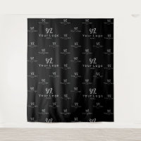 Black Custom Business Logo Backdrop Trade show