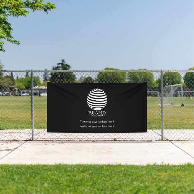 Black Custom Business Logo Company Promotional  Banner (Insitu)