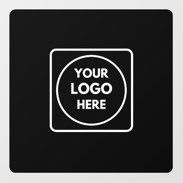 black Custom Car Cling | Personalised logo (Sheet)