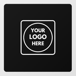 black Custom Car Cling   Personalized logo