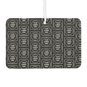 Black Custom Company Logo Business Branding Design Car Air Freshener