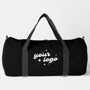 Black Custom Logo Business Duffle Bag