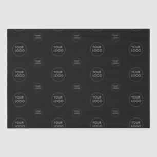 Black Custom Logo Company Business Promotional Tissue Paper