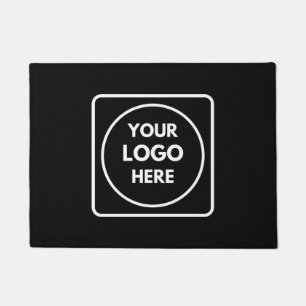 Black Custom Logo   Minimal Stylish Professional  Doormat