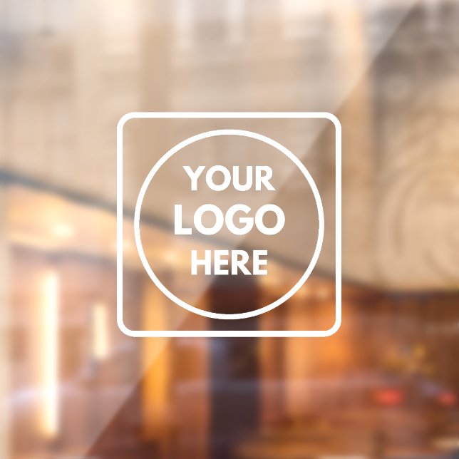 Black Custom Logo | Personalised Business Window Window Cling (Sheet 2)