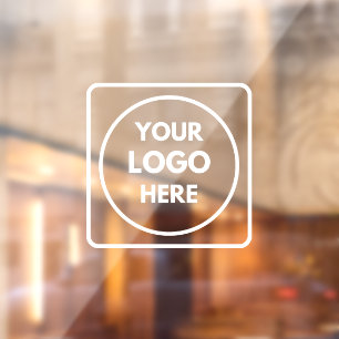 Black Custom Logo   Personalized Business Window Window Cling