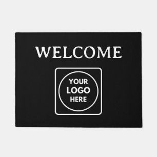 Black Custom Logo   Stylish Modern Entrance  Doormat