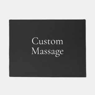 Black Custom Massage Modern simple Doormat