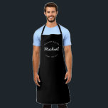 Black Custom Name Year Master Baker Apron<br><div class="desc">Lots of talent coming out of that kitchen. Encourage the Master Baker in your life to keep those sweet treats coming with this personalised, modern and unique apron. Customise the words and established year as you need. This apron is black with white type. Stylish typography style treatment. Makes for a...</div>