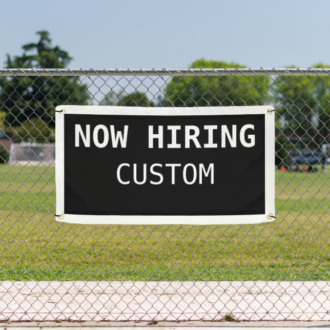 Black Custom Now Hiring Banner (Insitu)