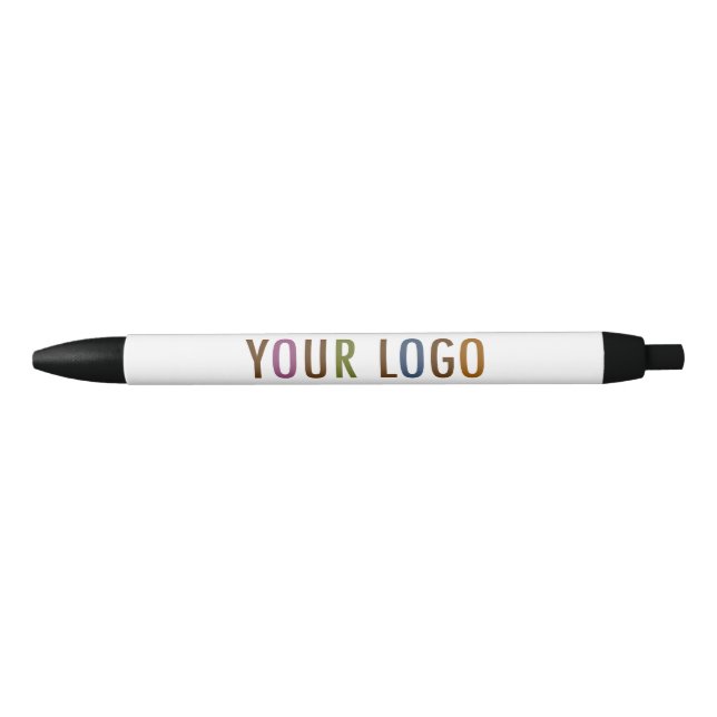 Black Custom Pen with Business Logo Low Minimum (Front)