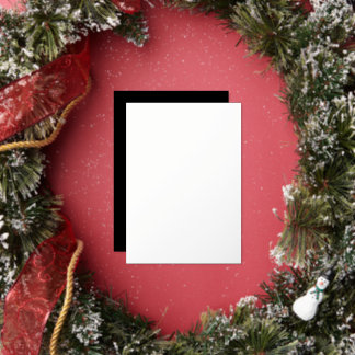 Black Customisable Make Your Own Foil Holiday Card