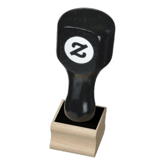 Black Customisable Make Your Own Rubber Stamp