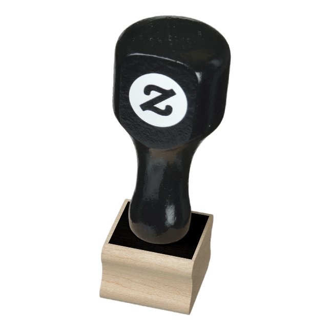 Black Customisable Make Your Own Rubber Stamp (Stamp)