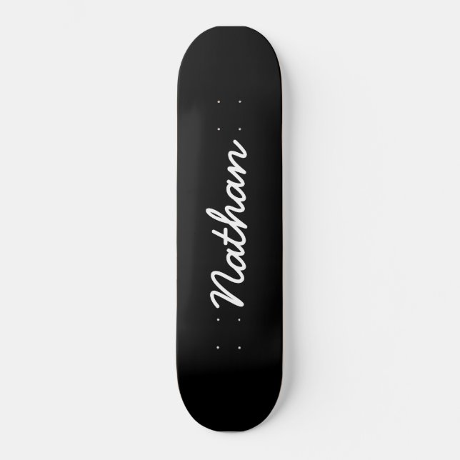Black Customisable Skateboard (Front)