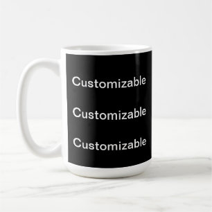 Black CUSTOMIZABLE Coffee Mug