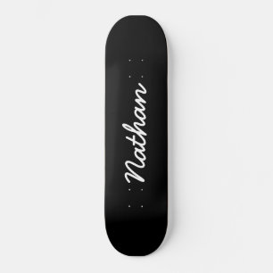 Black Customizable Skateboard