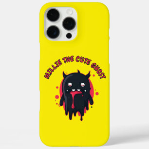 Black Cute Kawaii Ghost iPhone 16 Pro Max Case