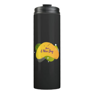 Black Cute Thermal Tumbler