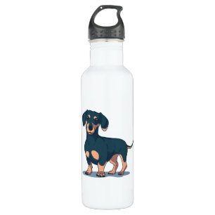 Black Dachshund 710 Ml Water Bottle