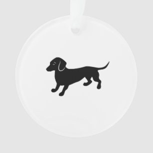 Black Dachshund Ornament