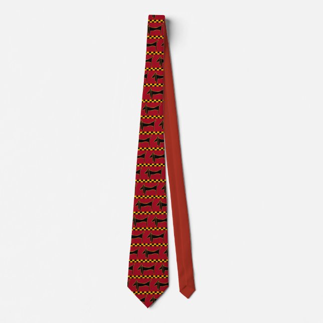 Black Dachshund Tie (Front)