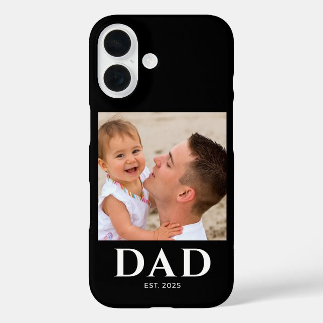 Black Dad Established Photo Case-Mate iPhone Case (Back)