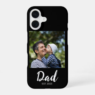 Black Dad Established Script Photo Case-Mate iPhone 16 Case