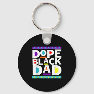 Black Dad New Dad Fathers Day Gift African America Key Ring