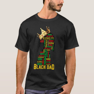 Black Dad Retro Graphic Happy Father's Day T-Shirt