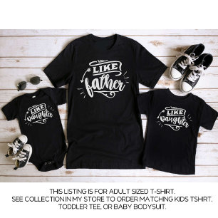 Black Daddy and Me Matching Father Daughter T-Shirt