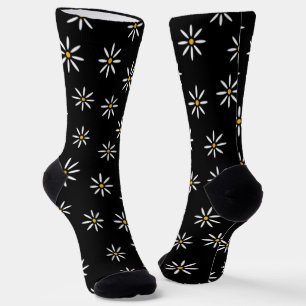 Black Daisy Socks