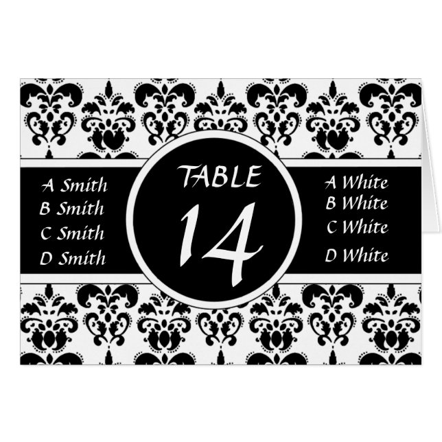 Black Damask (Front Horizontal)