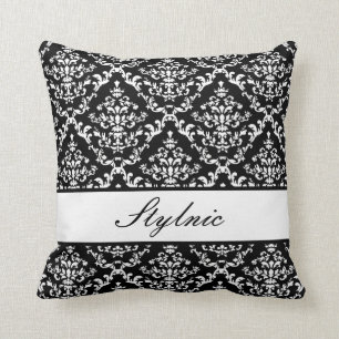 Black Damask #1 @ Stylnic customisable Cushion