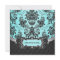 Black Damask Blue Wedding Invitations