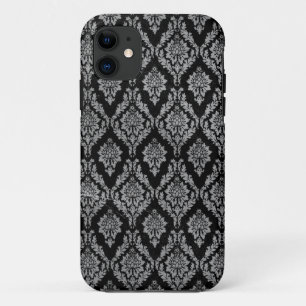 Black Damask iPhone 11 Case