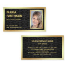 Black Damask Gold Foil Real Estate Realtor Photo