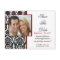 Black Damask Photo Save The Date POSTCARD!