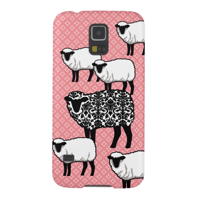 Black Damask Sheep Case-Mate Samsung Galaxy Case (Back)